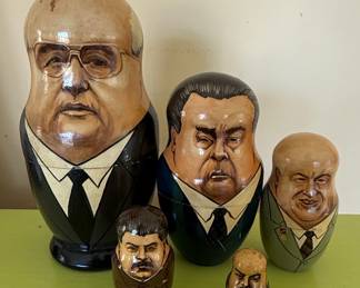 Soviet Leaders Matryoshka Dolls