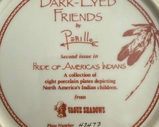 Gregory Perillo Pride of America's Indians Collector Plates