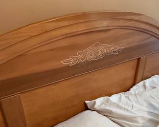 Queen Anne Style Wooden Headboard - Full Size
