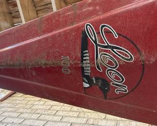 Old Town Loon 100 Red Canoe