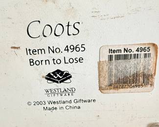 Coots Born to Lose Figurine by Westland Giftware