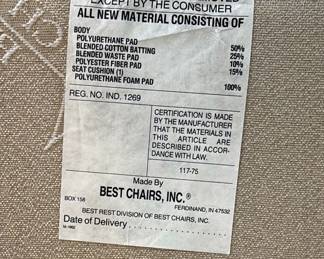 Best Chairs, Inc. Skirted Swivel Chair and Ottoman Set