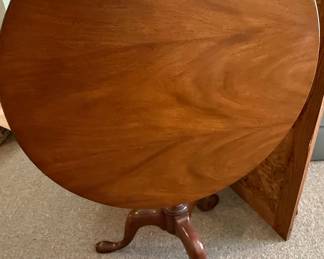 Mahogany Tilt Top Dining Table