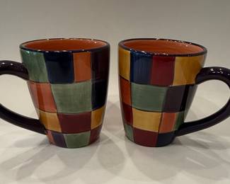 Tabletops Gallery Caracas Hand Painted Mugs (Set of 8)