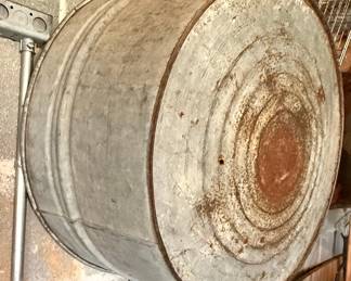 Vintage Galvanized Steel Wash Tub