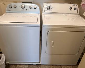 Whirlpool Top Load Washer & Electric Dryer Set