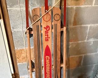 Paris "Champion Fastback" Toboggan Sled