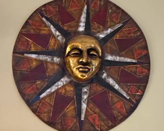 Sun Face Wall Decor
