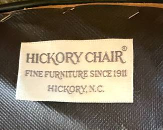 Hickory Chair Leather Wingback Armchair