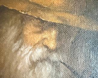 Old Man Portrait Oil Painting 