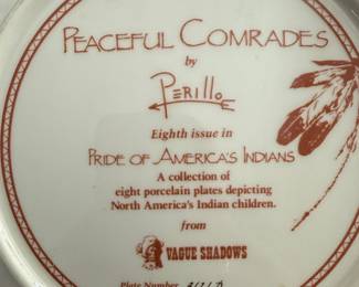 Gregory Perillo Pride of America's Indians Collector Plates