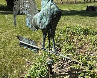 Copper Rooster Weathervane - Vintage Style