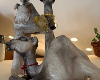 Ceramic Camel Figurines (Set of 2)
