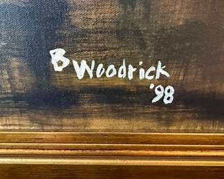 B. Woodrick Floral Oil Painting '98