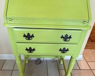 Mid-Century Style Drop-Front Secretary Desk