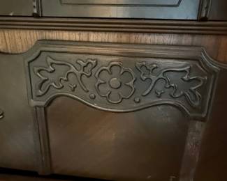 Art Deco Waterfall Highboy Dresser