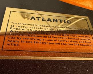 Atlantic Schooner Model Ship - Lannan Gallery Style