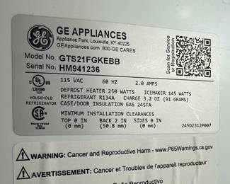 GE Appliances Refrigerator GTS21FGKEBB