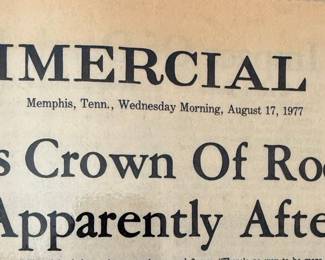 Elvis Presley Death Newspapers (2) Aug 17 1977