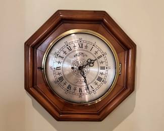 Octagon shape wall clock