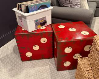 Uttermost dice side tables 
