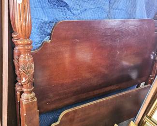 Queen Size Rice pattern head board and foot board