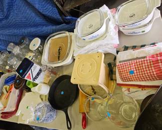 Coring ware and Iron Skillet 