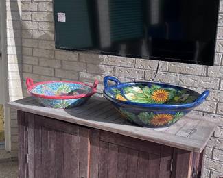 Teak Storage and TV 2