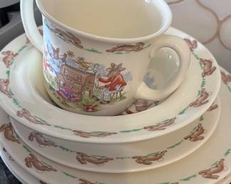 Royal Doulton Bunnykins dish set