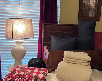 Lots of bedding and Blankets