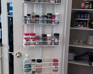 Elfa over the door shelves (2) on hand