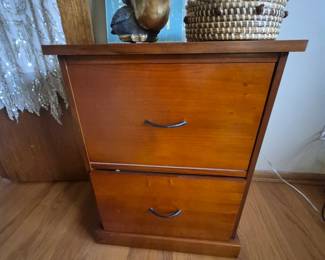 Wood file cabinet