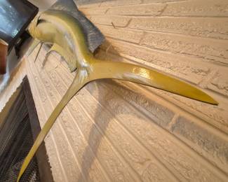 Wall mount Mahi Dorado Dolphin tail