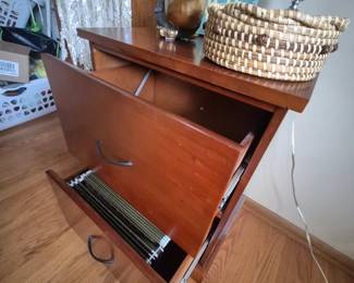 Wood file cabinets 