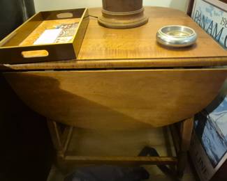 Small drop leaf end table