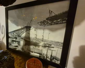 Framed Historic Seattle pictures 