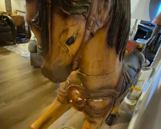 1980s like size carousel horse 