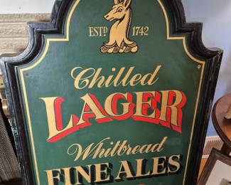 Vintage English lager and Ale Pub Tavern sign