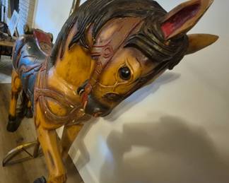 1980s like size carousel horse 