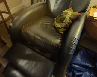 Leather recliner
