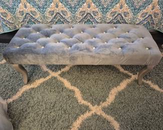 Pleated bedroom bench