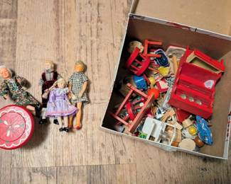 Vintage doll furniture