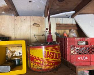 Vintage gas can