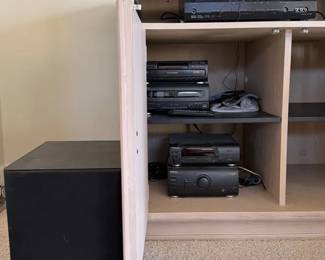 Onkyo AV Receiver, Technics CD Player, Speaker, and More