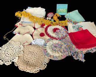 Vintage Doilies, Linen Napkins  More