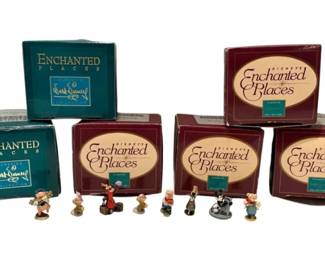 Disneys Enchanted Places Miniatures Briar Rose, Dopey, Captain Hook,  More