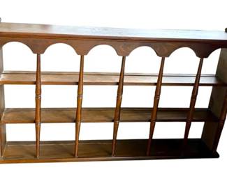 Wooden WallMounted Display Shelf