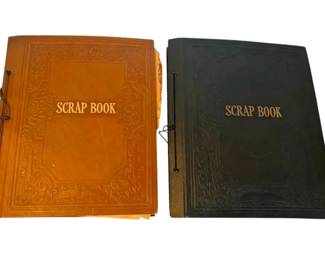 Two Vintage Scrapbooks w 1940s Christmas Cards