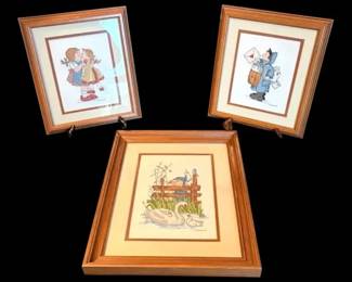 Hummel Framed Cross Stitch