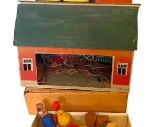 Tinker Toys, American Bricks, Farm House  Wood Circus Animals